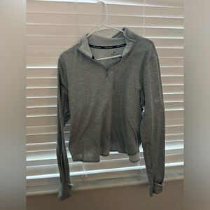 Grey half zip fleece Nike pullover